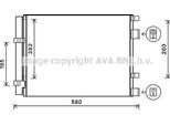 Ava HY5396D Condensatore, Climatizzatore Oe 976062V700 Compatibile Con Veloster