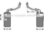 Ava FDD387 Essiccatore, Climatizzatore Oe 1223457 Compatibile Con C-Max, Focus