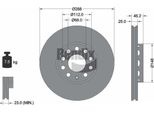 Bendix Braking BDS1070HC Disco Freno Oe 4A0615301C Compatibile Con A4 8D, A4 8E, A4 8H, A6 4A, A6 4B, Exeo, Passat 3B