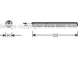 Ava VND210 Essiccatore, Climatizzatore Oe 1K0298403 Compatibile Con A3 8P, Tt, Altea, Altea Xl, Leon, Toledo, Octavia, Superb, Yeti, Beetle, Bora, Caddy, Cc, Eos, Golf Plus, Golf V, Golf Vi, Jetta, Passat Alltrack, Passat 3C, Passat 3B, Passat Cc, Scirocco, Touran