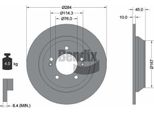 Bendix Braking BDS1967 Disco Freno Oe 58411A4000 Compatibile Con Kona, Carens, Seltos, Soul
