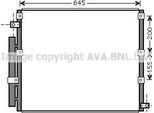 Ava TO5380D Condensatore, Climatizzatore Oe 8846060271 Compatibile Con Lx, Land Cruiser