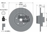 Bendix Braking BDS1048 Disco Freno Oe 4154204300 Compatibile Con Citan, Kangoo