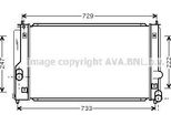 Ava TO2295 Radiatore Motore Oe 1640022060 Compatibile Con Celica