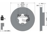 Bendix Braking BDS1234 Disco Freno Oe 1371394 Compatibile Con Transit
