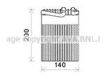 Ava MSV554 Evaporatore, Climatizzatore Oe 0018305858 Compatibile Con Viano, Vito