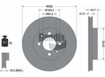 Bendix Braking BDS1232 Disco Freno Oe 45251S06000 Compatibile Con Civic, Crx, Insight, Jazz