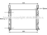 Ava RTA2469 Radiatore Motore Oe 4155000002 Compatibile Con Citan, Kangoo
