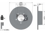 Bendix Braking BDS1053 Disco Freno Oe MBR6017 Compatibile Con Interstar, Movano, Master