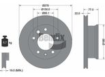Bendix Braking BDS1057 Disco Freno Oe 2D0615301A Compatibile Con Sprinter, Vario