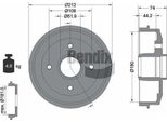 Bendix Braking BDM1016 Tamburo Del Freno Oe 424725 Compatibile Con 205, 309