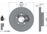 Bendix Braking BDS1309HC Disco Freno Oe 701615301F Compatibile Con California T4, Transporter Iv
