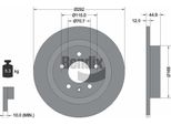 Bendix Braking BDS1147 Disco Freno Oe 13505762 Compatibile Con Cruze, Orlando, Volt, Ampera, Astra (A04), Astra J, Cascada, Zafira