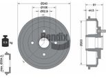 Bendix Braking BDM1070 Tamburo Del Freno Oe 1151001 Compatibile Con Fiesta, Fusion, 2
