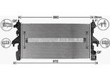 Ava CN2319 Radiatore Motore Oe 1613996580 Compatibile Con Jumper, Boxer