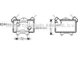 Ava MS3477 Radiatore Olio Motore Oe 6051800065 Compatibile Con Classe C, Classe E, Vario