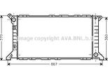 Ava FD2206 Radiatore Motore Oe 1112703 Compatibile Con Transit