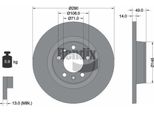 Bendix Braking BDS1116 Disco Freno Oe 1611841080 Compatibile Con Jumpy, Scudo, Expert, Proace