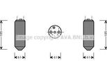 Ava MTD151 Essiccatore, Climatizzatore Oe MB898319 Compatibile Con Carisma, Colt, Galant, Lancer, Space Star, S40, V40