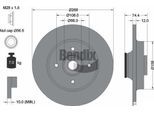 Bendix Braking BDS1058 Disco Freno Oe 1619238880 Compatibile Con Berlingo, C4, DS4, DS5, 3008, 308, 5008, Partner