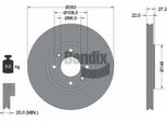 Bendix Braking BDS1430 Disco Freno Oe 1618860180 Compatibile Con Xantia, Xsara, Zx