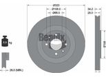 Bendix Braking BDS1529 Disco Freno Oe 1642767080 Compatibile Con DS3, 208