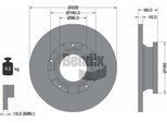 Bendix Braking BDS1561 Disco Freno Oe 2040064 Compatibile Con Tourneo, Transit