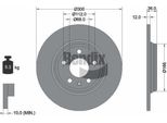 Bendix Braking BDS1440 Disco Freno Oe 80A615601 Compatibile Con A4 8W, A5 F5, A6 4A, A7 4K, Q5