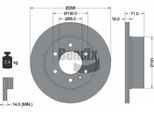 Bendix Braking BDS1075 Disco Freno Oe 2E0615601A Compatibile Con Esprinter, Sprinter, Crafter