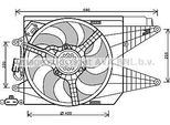 Ava FT7566 Ventola Radiatore Oe 51819062 Compatibile Con 500, 500C