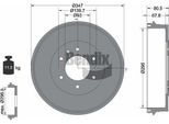 Bendix Braking BDM1099 Tamburo Del Freno Oe 1733773 Compatibile Con Ranger