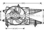 Ava FT7517 Ventola Radiatore Oe 46846086 Compatibile Con Punto