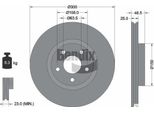 Bendix Braking BDS1105HC Disco Freno Oe 1223664 Compatibile Con C-Max, Focus, Kuga, Tourneo, Transit, C30, C70, S40, V40, V50
