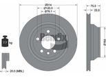 Bendix Braking BDS1382 Disco Freno Oe 7L6615601E Compatibile Con Multivan V, Touareg, Transporter V