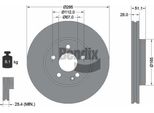 Bendix Braking BDS1348 Disco Freno Oe 2464212412 Compatibile Con Classe A, Classe B, Cla, Classe Gla
