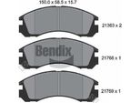 Bendix Braking BPD1195 Set Di Pastiglie Freno, Freno A Disco Oe MB857837 Compatibile Con C-Crosser, Eclipse, Galant, L200, L400, Lancer, Outlander, Pajero, Sigma, Space Runner, Space Wagon