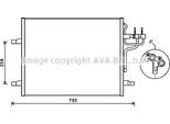 Ava FDA5483 Condensatore, Climatizzatore Oe 1522067 Compatibile Con Kuga