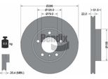 Bendix Braking BDS1141HC Disco Freno Oe 1160674 Compatibile Con Serie 3 E36, Serie 3 E46, Serie Z3 E36, Serie Z4 E85