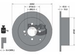 Bendix Braking BDS1296 Disco Freno Oe 584111C800 Compatibile Con Accent, Getz, I20, Rio