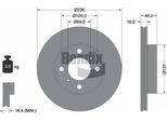 Bendix Braking BDS1941 Disco Freno Oe MB699282 Compatibile Con Carisma, Colt, Lancer