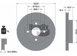 Bendix Braking BDS1102 Disco Freno Oe 435120D010 Compatibile Con Yaris