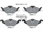 Bendix Braking BPD1129 Set Di Pastiglie Freno, Freno A Disco Oe 1605000 Compatibile Con Astra, Corsa, Astra G