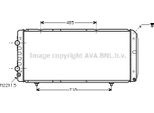 Ava PE2151 Radiatore Motore Oe 1301N6 Compatibile Con Jumper, Ducato, Boxer