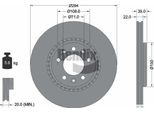 Bendix Braking BDS1753 Disco Freno Oe 1616394580 Compatibile Con Jumpy, Spacetourer, Vivaro, Zafira, Expert, Traveller, Proace