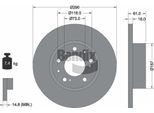 Bendix Braking BDS1899 Disco Freno Oe 4246A0 Compatibile Con C25, Ducato, J5