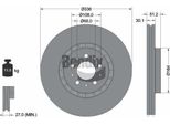 Bendix Braking BDS1681HC Disco Freno Oe 30657301 Compatibile Con XC90