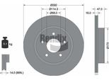 Bendix Braking BDS1549 Disco Freno Oe 432064CE0A Compatibile Con Leaf, X-Trail, Koleos