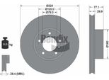 Bendix Braking BDS1872 Disco Freno Oe 1159602 Compatibile Con Serie 5 E39, Serie 7 E38, Serie 8 E31