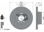 Bendix Braking BDS1190HC Disco Freno Oe 34116756745 Compatibile Con Serie 5 E60, Serie 5 E61