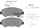 Bendix Braking BPD1220 Set Di Pastiglie Freno, Freno A Disco Oe 425373 Compatibile Con Jumper, Ducato, Boxer